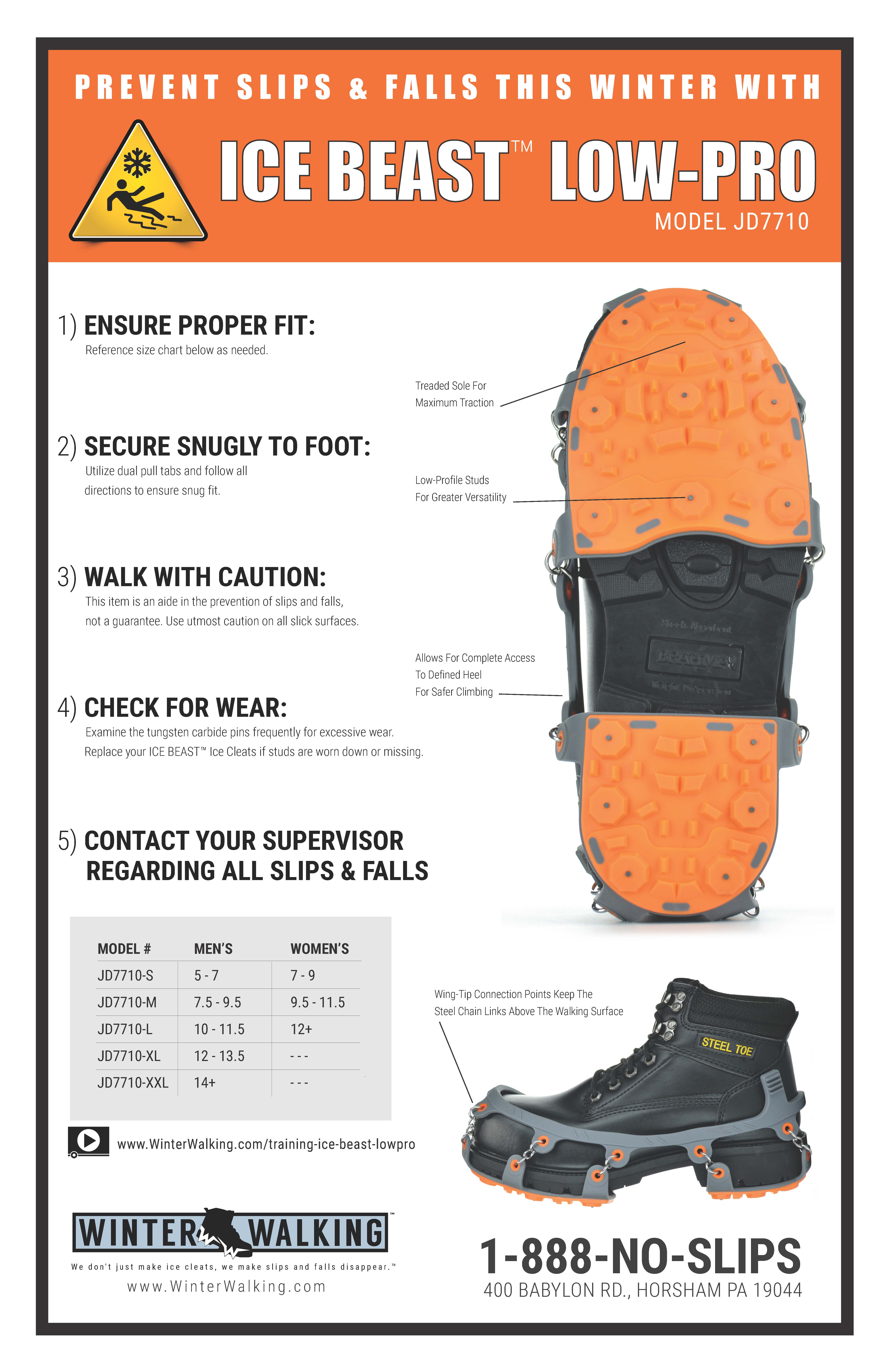 Easily Accessible Ice Cleat Training for Slip and Fall Prevention